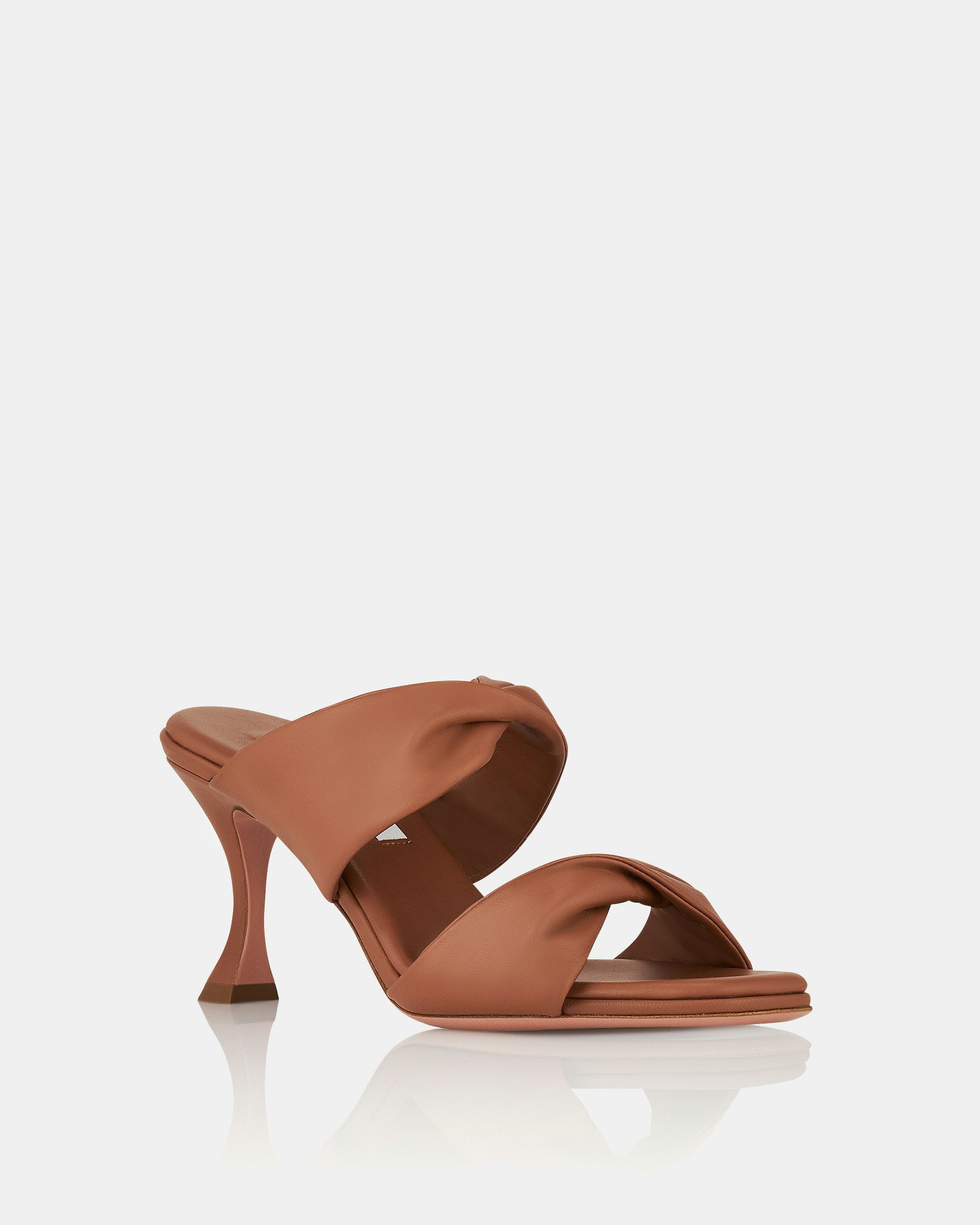 au様290×230×75 270×200×70 Twist Sandal 75 BROWN Aquazzura@ Official